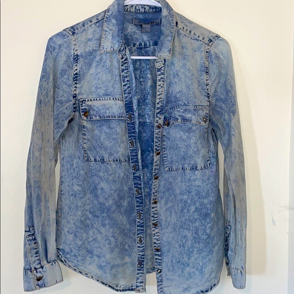 Faded jean jacket